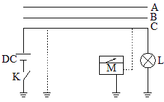 测定线路相别的接线示意图