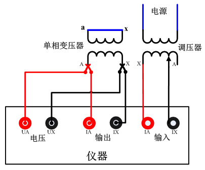 单相变压器试验接线图